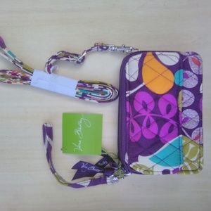 Vera Bradley Plum Crazy Wristlet Purse  -NWT